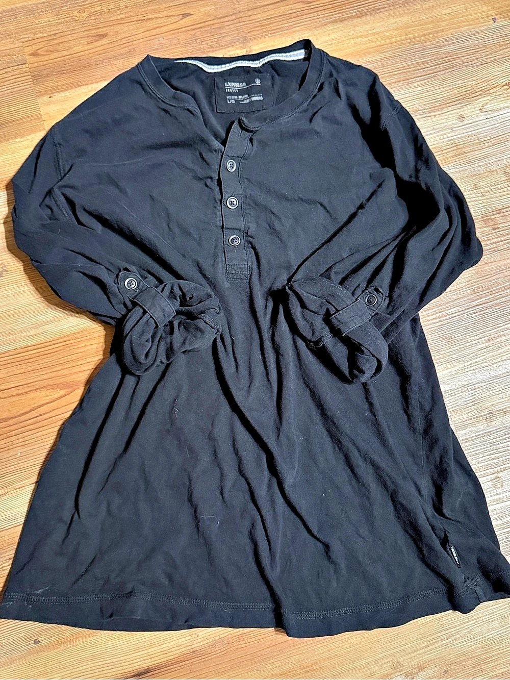 Express Black Cotton Mini Dress Size Large